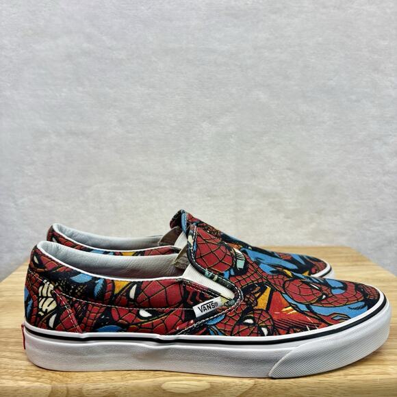 Vans x Marvel Comics Spiderman Slip-On Shoes Mens Size 10.5 - Picture 9 of 16